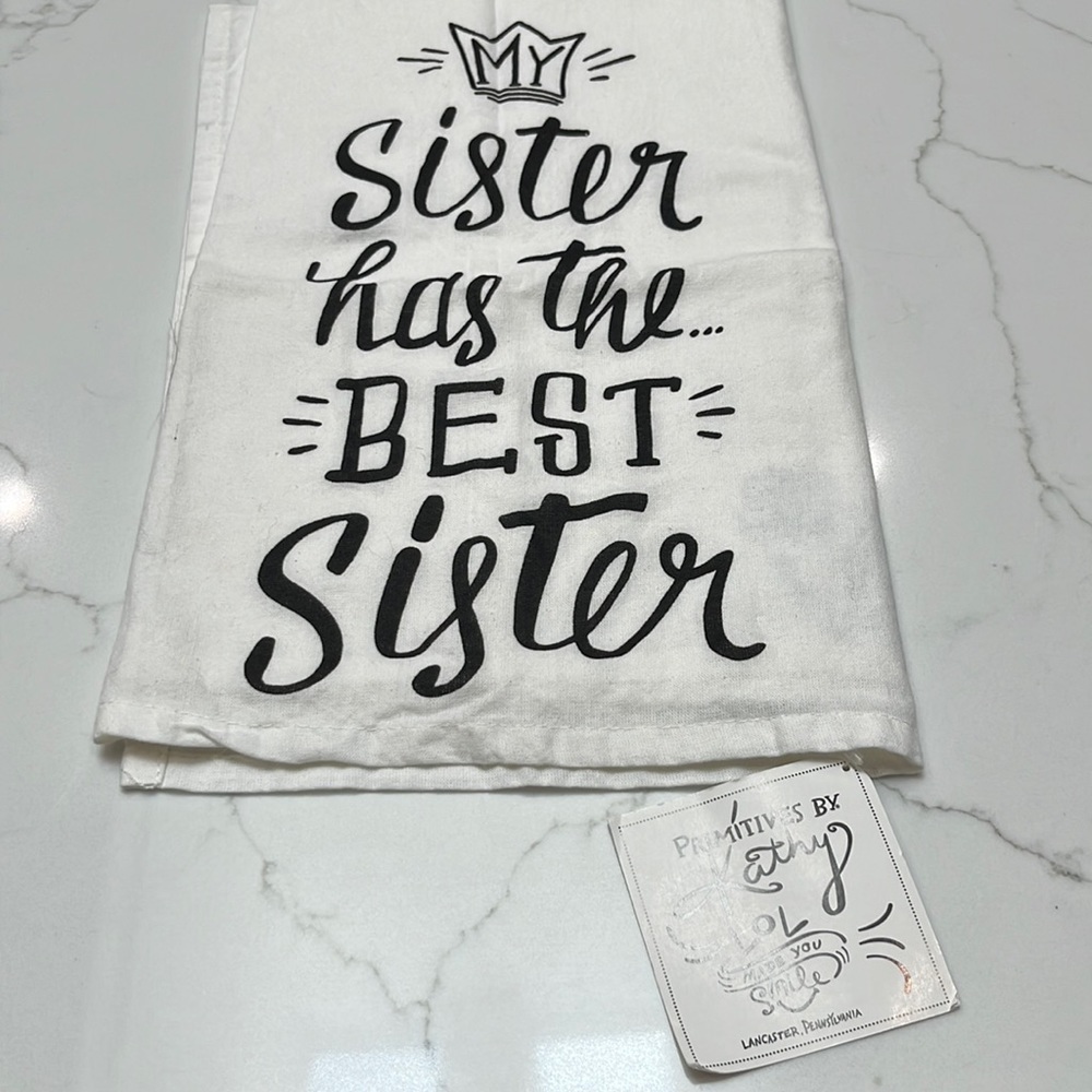 Whimsical, tea, towel, cotton, NWT, 28”x 29”.
